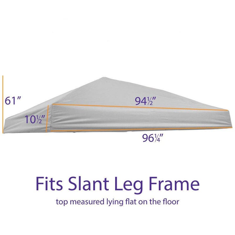 IMPACT CANOPY 021400001 Replacement Canopy Top, 94. 5" X 94. 5" (Pack of 1), Light Grey (Canopy Top Only) - Image 4